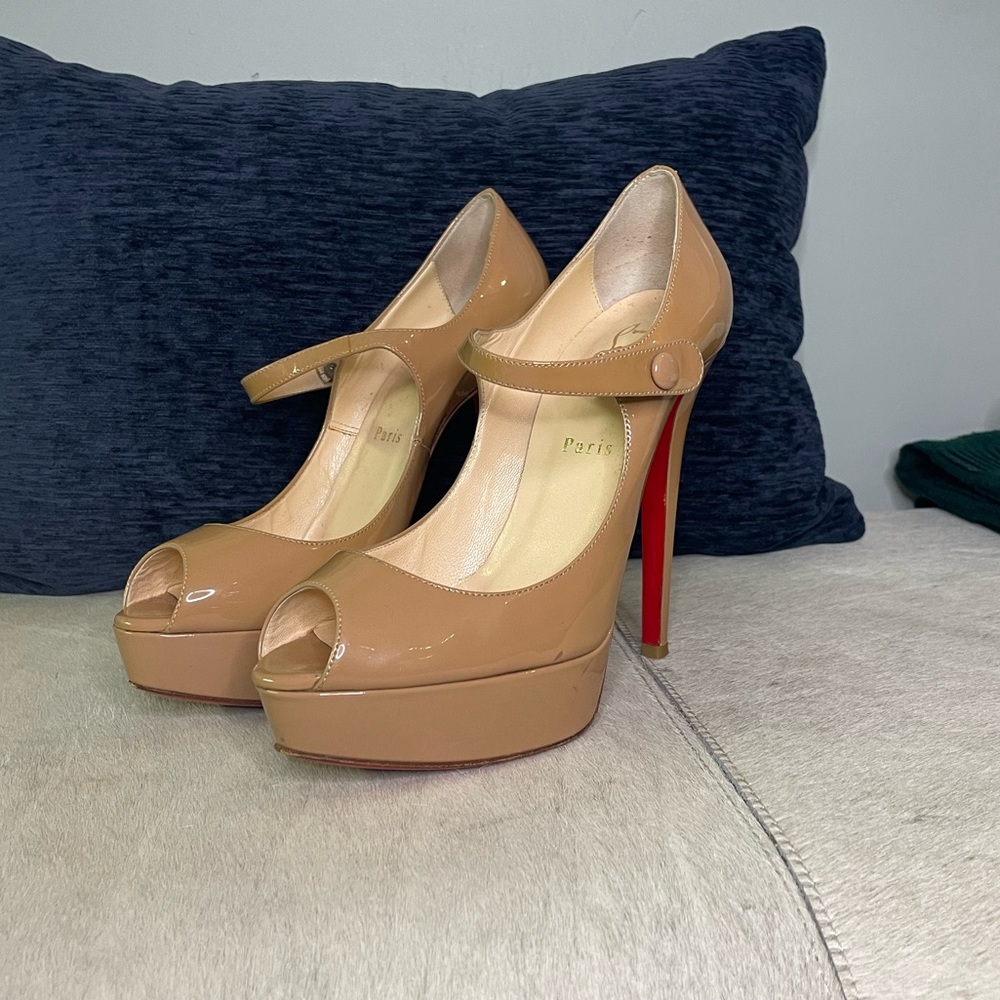 Christian Louboutin Peep Toe Mary Jane